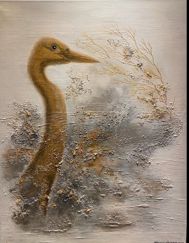 The golden beauty di Mariann Haukaas, Pittura in vendita su Singulart