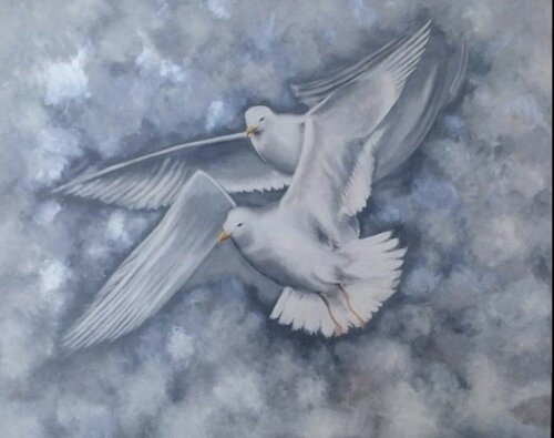 The freedom of life di Mariann Haukaas, Pittura in vendita su Singulart