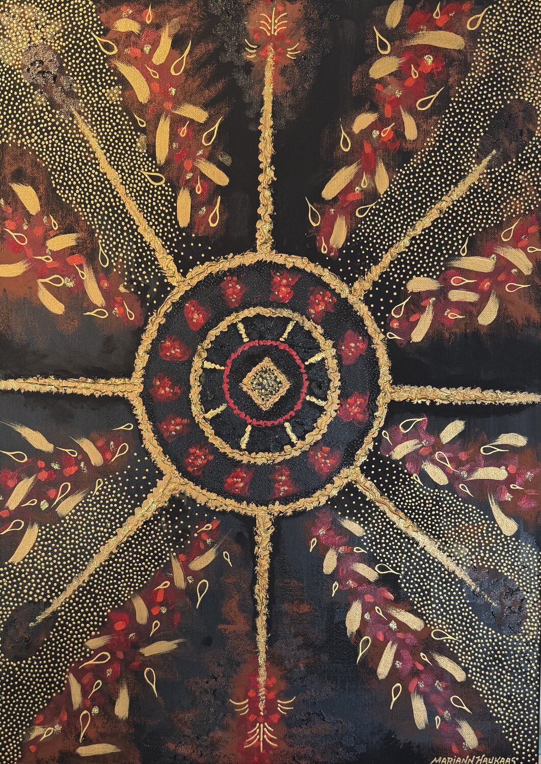 Spiritual energies Mariann Haukaas Originalgemälde zu verkaufen