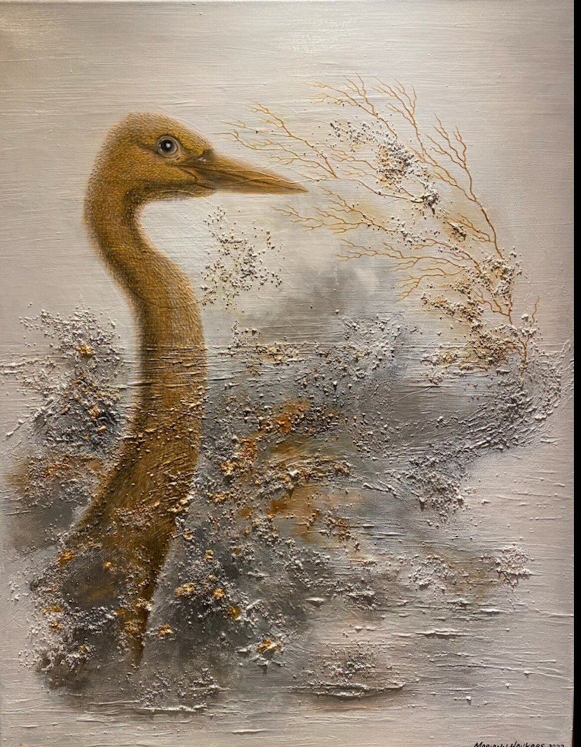 The golden beauty Mariann Haukaas Dipinto originale in vendita