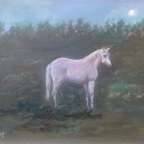 I Don’t Want To Go Back Home van Andrzej Wyskup, Schilderij te koop op Singulart