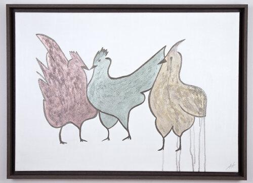 Jealous chicken by Ana Hercigonja Gutschy, Painting for Sale on Singulart
