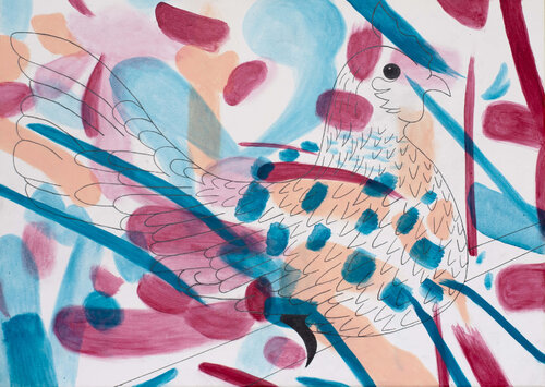 Hidden chicken van Ana Hercigonja Gutschy, Schilderij te koop op Singulart