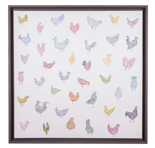 39 little chickens von Ana Hercigonja Gutschy, Malerei kaufen auf Singulart