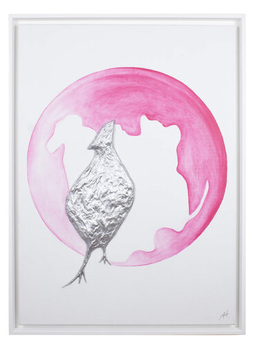 Chicken stepping out von Ana Hercigonja Gutschy, Malerei kaufen auf Singulart