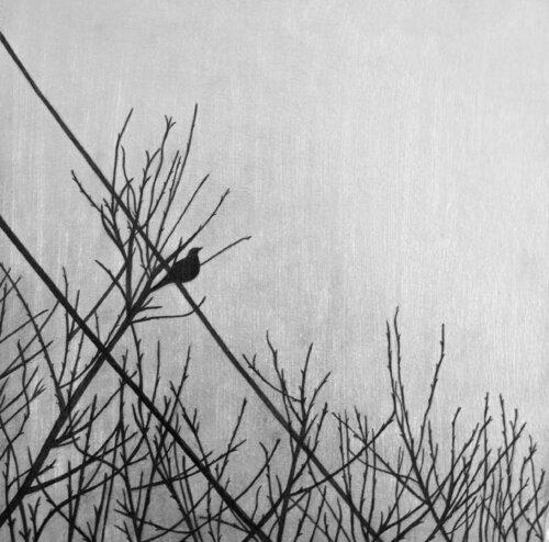 Birds and wires 4 von Ana Hercigonja Gutschy, Malerei kaufen auf Singulart