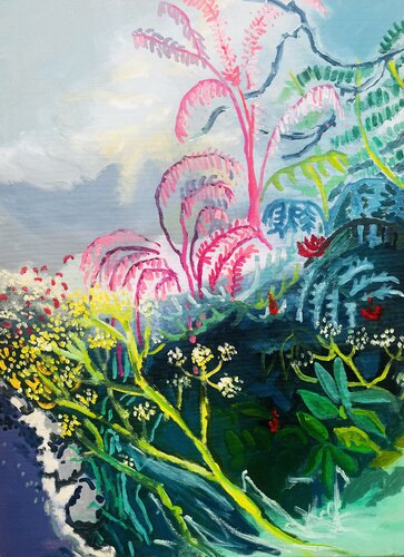 We just popped out for a walk by Alice Gavin Atashkar, Painting for Sale on Singulart