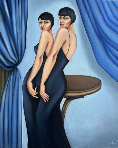 Sissters par Katia Meller, Peinture en vente sur Singulart