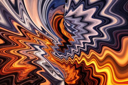 VEINS OF FIRE AND SMOKE 1 di Jean-Jacques MASSOU, Digitale in vendita su Singulart