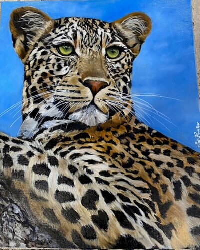 Le Léopard von Nathalie Foucher, Malerei kaufen auf Singulart