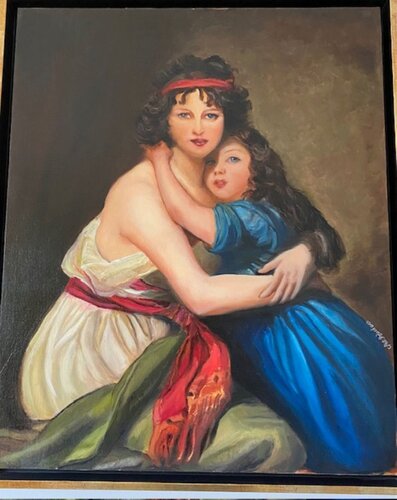 La mère et l'enfant von Nathalie Foucher, Malerei kaufen auf Singulart