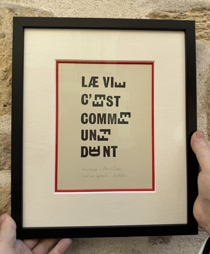La vie c’est comme une dent. von Gulizar Cepoglu, Druck kaufen auf Singulart