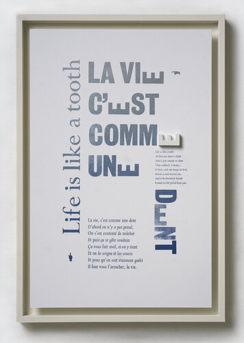 La Vie C'est Comme Une Dent, Hommage à Boris Vian, 2024 von Gulizar Cepoglu, Druck kaufen auf Singulart