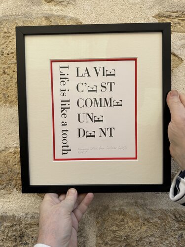 La vie c’est comme une dent. von Gulizar Cepoglu, Druck kaufen auf Singulart