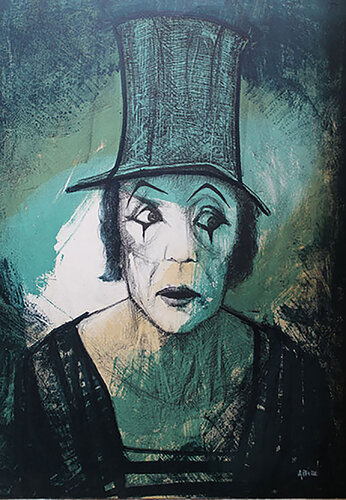 Mime Marceau de Pierre Laffillé, Obra en papel a la venta en Singulart