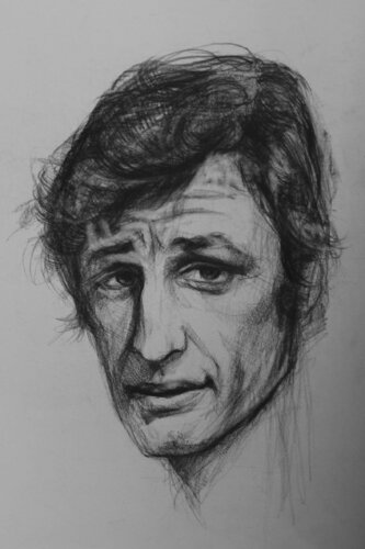 Jean Paul Belmondo de Pierre Laffillé, Dibujo a la venta en Singulart