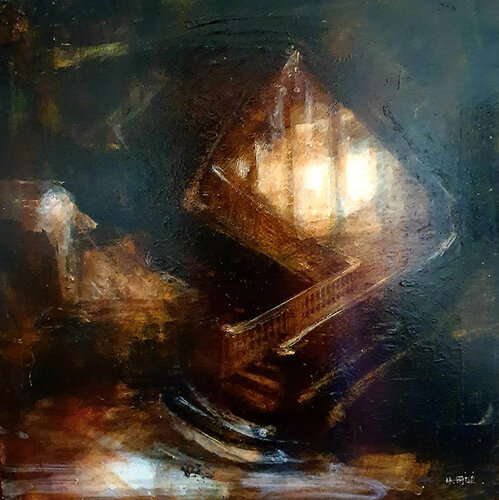 Escalier lumière de Pierre Laffillé, Pintura a la venta en Singulart