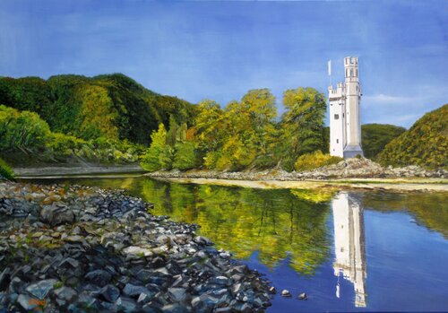 Mäuseturm de Simone Miksch, Pintura a la venta en Singulart