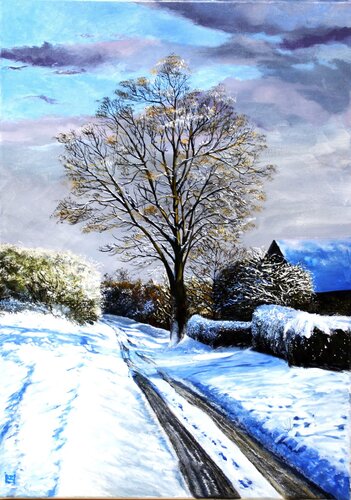 Winterbaum de Simone Miksch, Pintura a la venta en Singulart