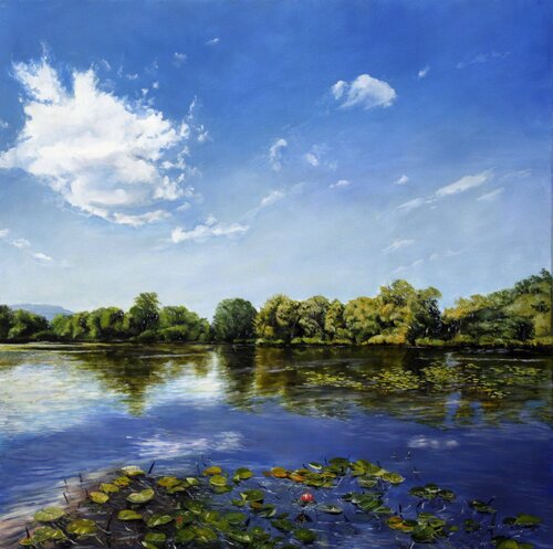 Seerosen von Simone Miksch, Malerei kaufen auf Singulart