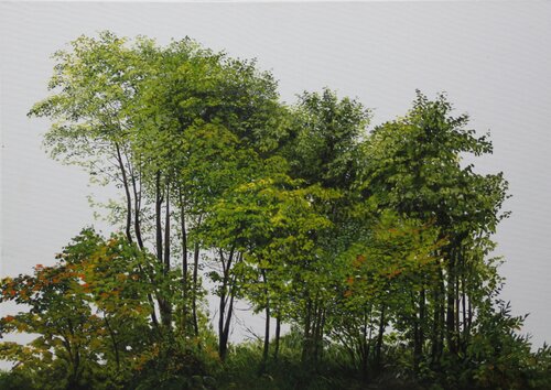 Baumgrün de Simone Miksch, Pintura a la venta en Singulart