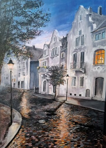Blaue Stunde by Simone Miksch, Painting for Sale on Singulart