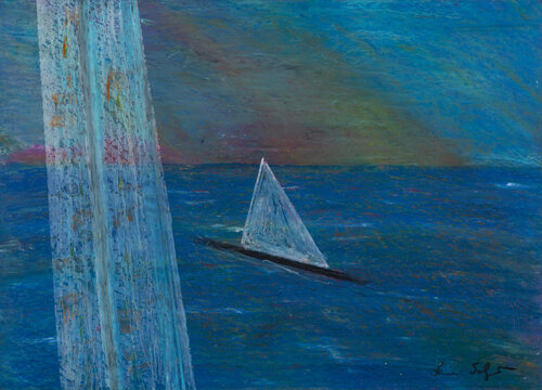 Ultima vela  15 par Lucio Salzano, Peinture en vente sur Singulart