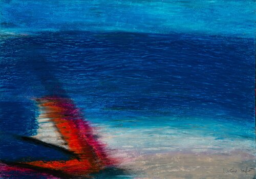 Paesaggio onirico   5 di Lucio Salzano, Pittura in vendita su Singulart