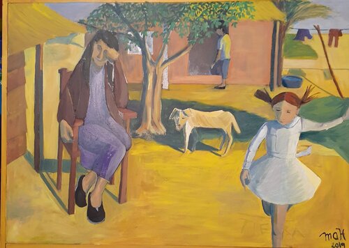 Despues de la escuela de Maria Alejandra Hernandez, Pintura a la venta en Singulart