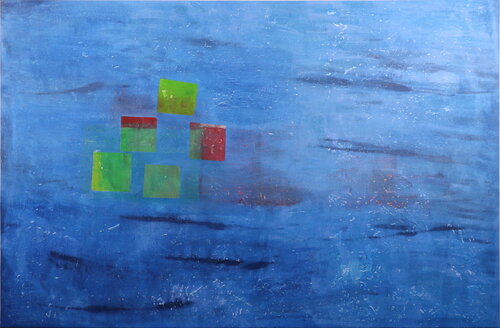 Seerosen abstrakt de Hubert Sieverding, Pintura a la venta en Singulart