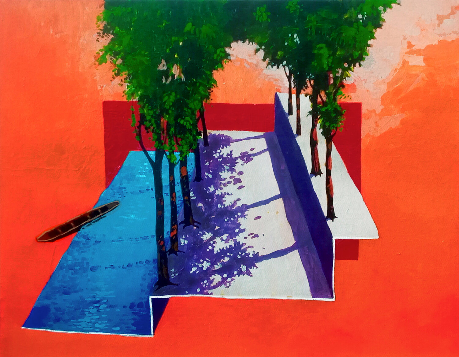 LANDSCAPE WITH TREES Ranjit Balmuchu