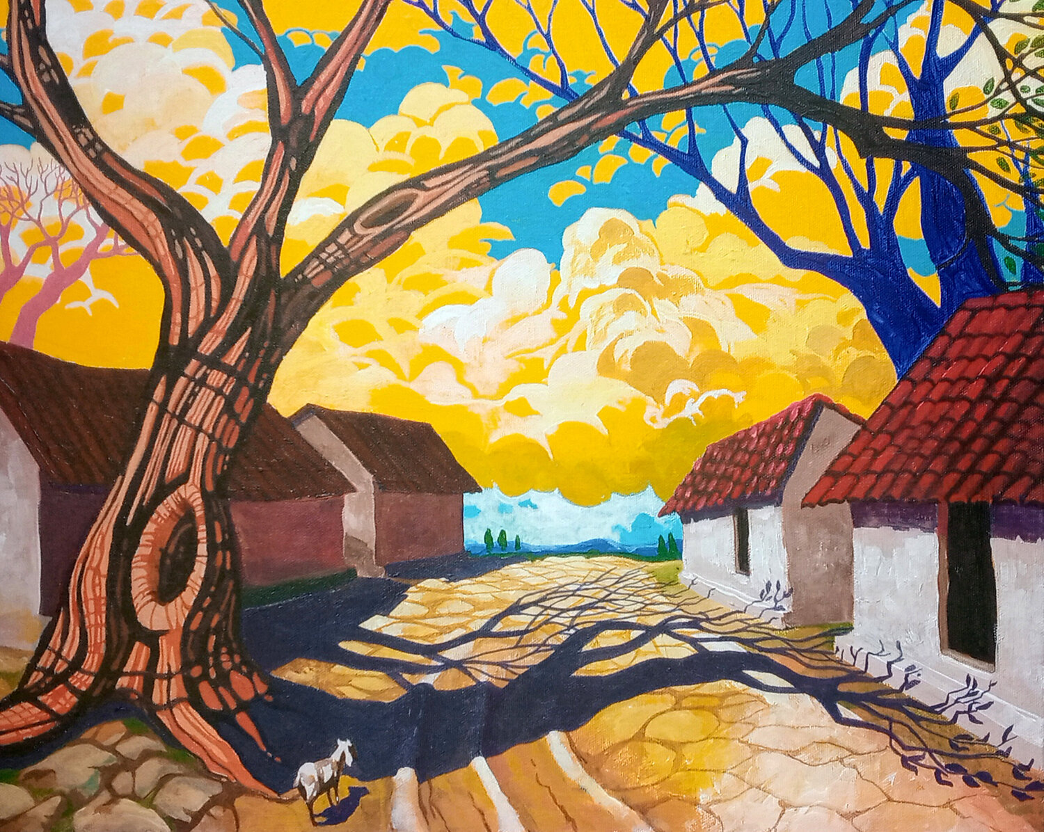 Village Shadows Ranjit Balmuchu