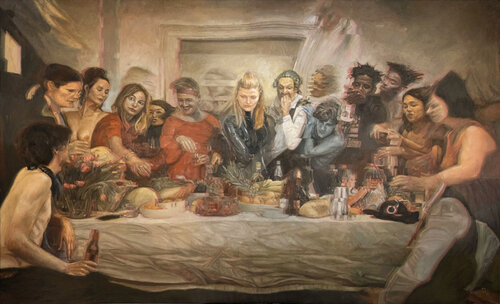 GROSSES FESTMAHL by Diego Palacios, Painting for Sale on Singulart