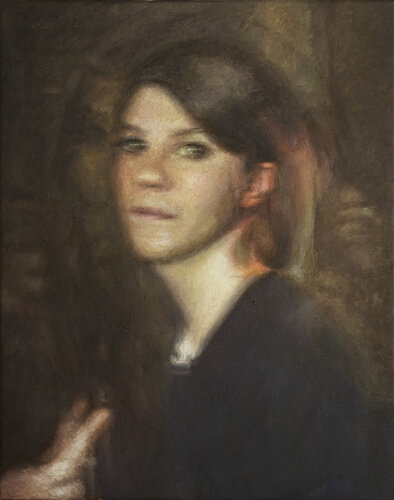 Girl Without a Pearl Earring by Diego Palacios, Painting for Sale on Singulart