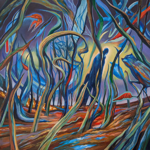 Through the grass, darkly par Stefan Hepner, Peinture en vente sur Singulart