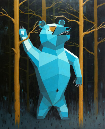 Grizzly van Andres Agosin, Schilderij te koop op Singulart