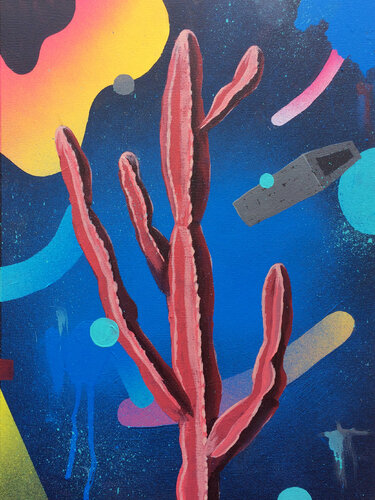 Cacto 08 by Andres Agosin, Painting for Sale on Singulart