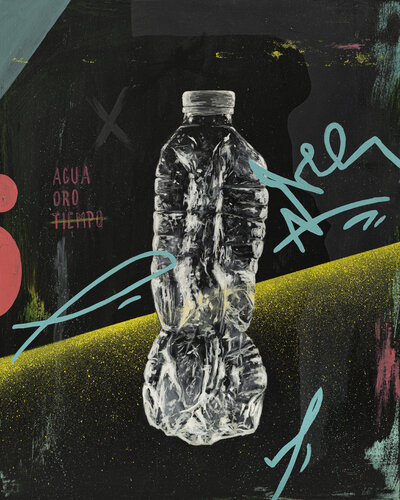 Agua Oro Tiempo von Andres Agosin, Malerei kaufen auf Singulart