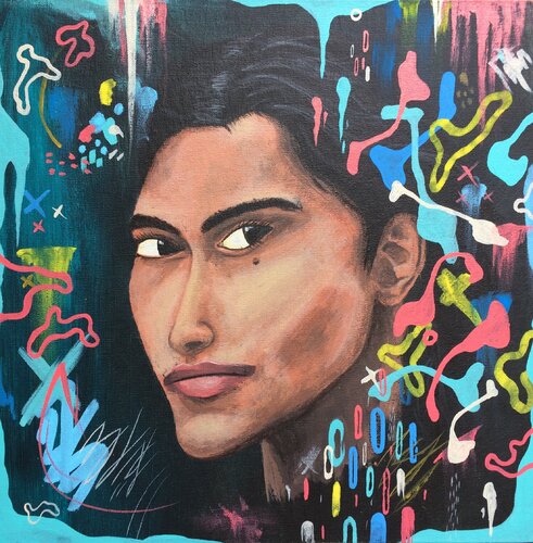 India by Andres Agosin, Painting for Sale on Singulart