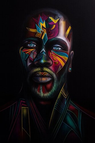 „IL RE DELLA NOTTE „ de Alessandro De Luca, Pintura a la venta en Singulart