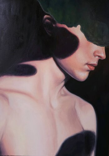 Daniel in shadow van Janina Tluczkiewicz, Schilderij te koop op Singulart