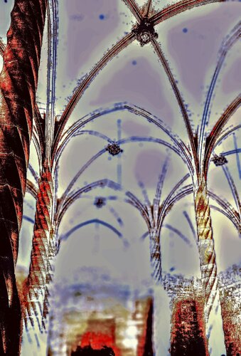 Church Roof Open de Stefan Görres, Obra en papel a la venta en Singulart