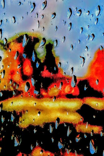 Material rain di Stefan Görres, Opera su carta in vendita su Singulart