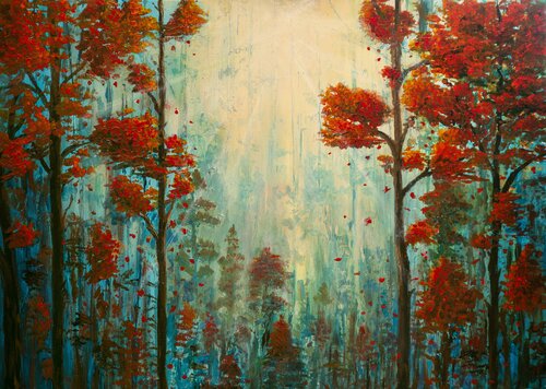 The Breathe of the Forest by Gergely Fabian, 회화 for Sale on Singulart
