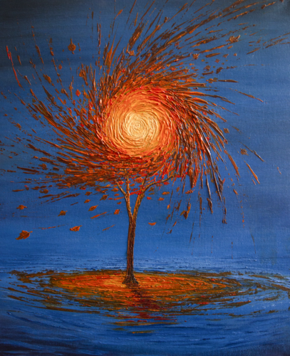 Infinite Reflection by Gergely Fabian, 油畫 for Sale on Singulart