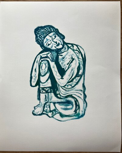 Print 'Buddha sleeping' by Valentina Barbieru, Print for Sale on Singulart