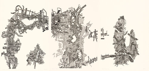 The Realm of Shadows (ink, technical pen) von Sebastian Skowroński, Zeichnungen kaufen auf Singulart