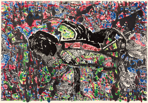 Body 3 (ink and monotype, technical pen) by Sebastian Skowroński, 기타 매체 for Sale on Singulart