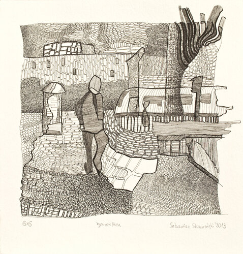 6x6 (ink, dip pen) von Sebastian Skowroński, Zeichnungen kaufen auf Singulart