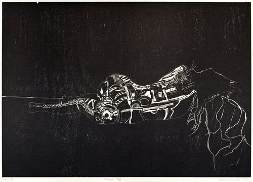 Figure VIII (woodcut) von Sebastian Skowroński, Druck kaufen auf Singulart